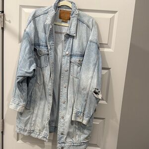 American Eagle Outfitters Light Blue Denim Jacket